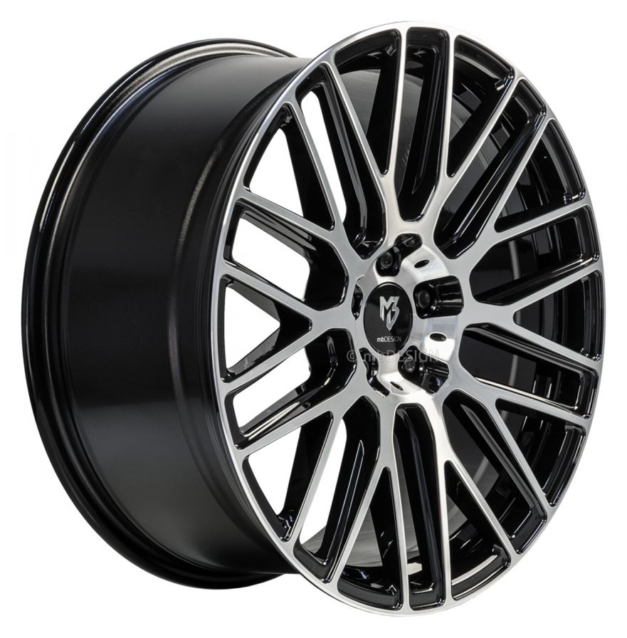 mbDESIGN<br>KV4 - Glanzschwarz poliert (22x10)